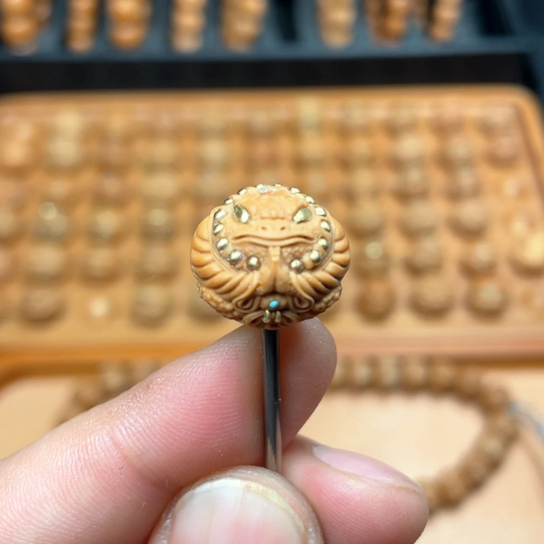 猴头核桃手串满**牙猴头核桃悟道金蟾