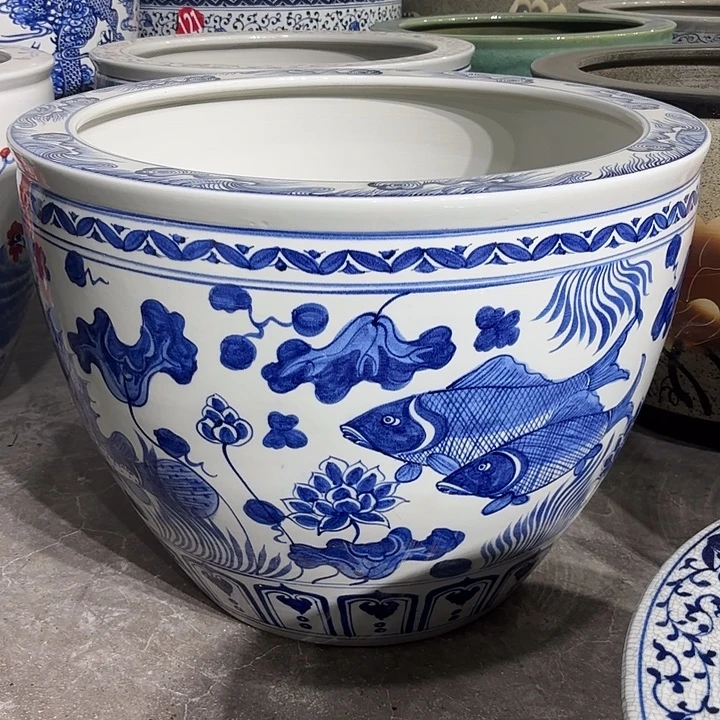 陶瓷陶瓷鱼缸80-60