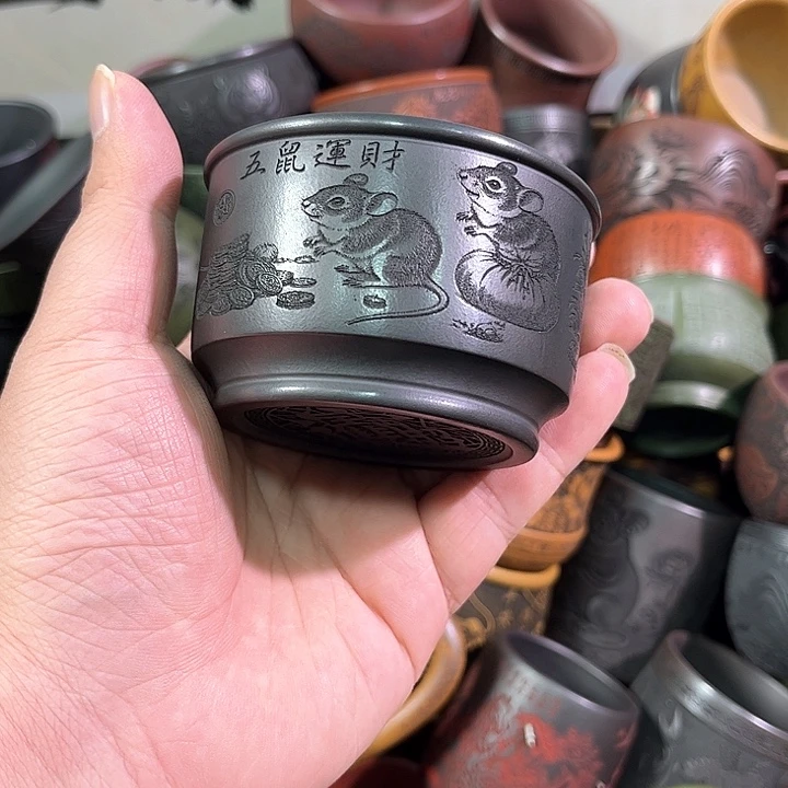 茶杯紫砂全手工紫砂主人杯