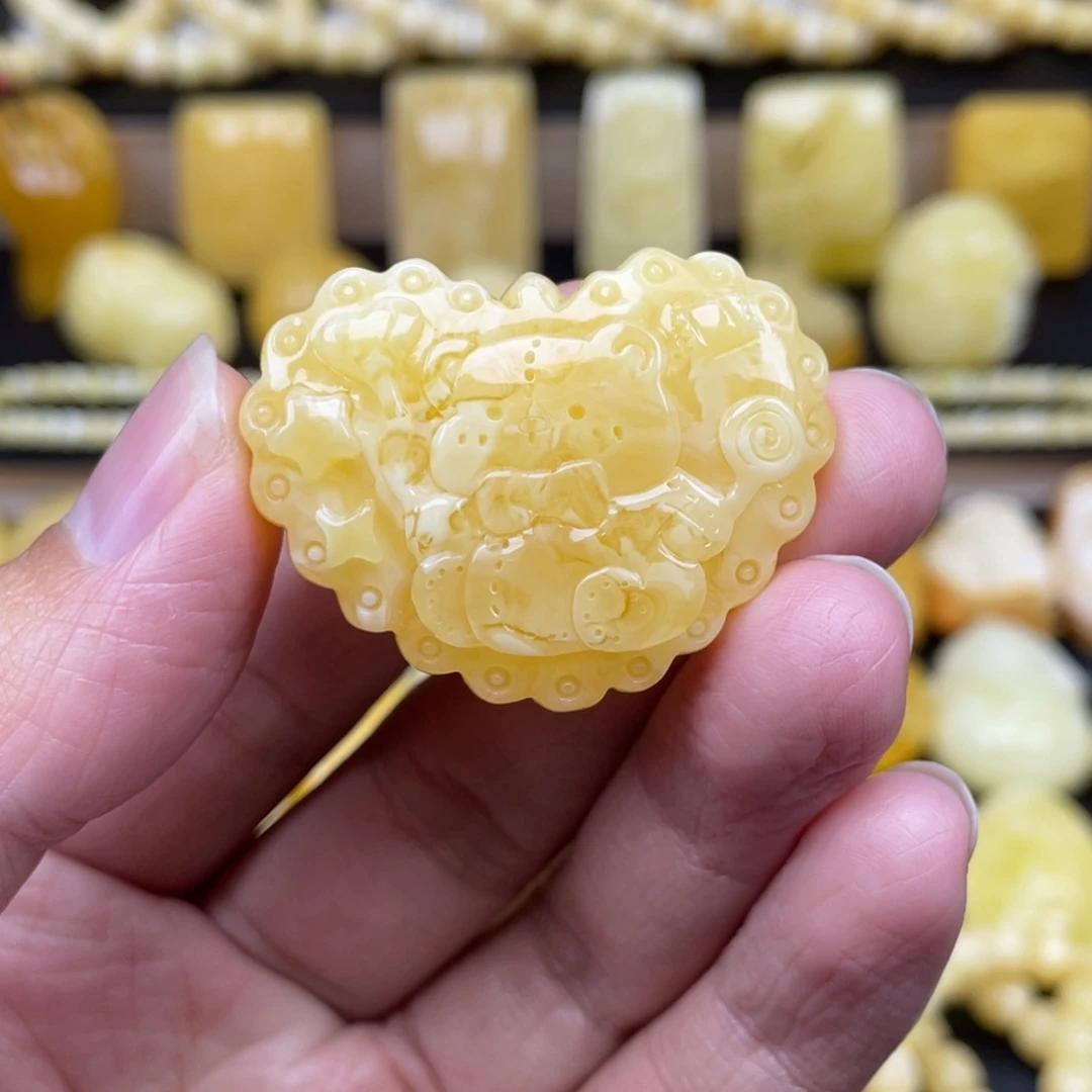 琥珀未镶嵌裸石琥珀蜜蜡