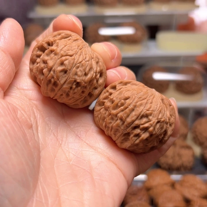 文玩核桃把件磨盘40