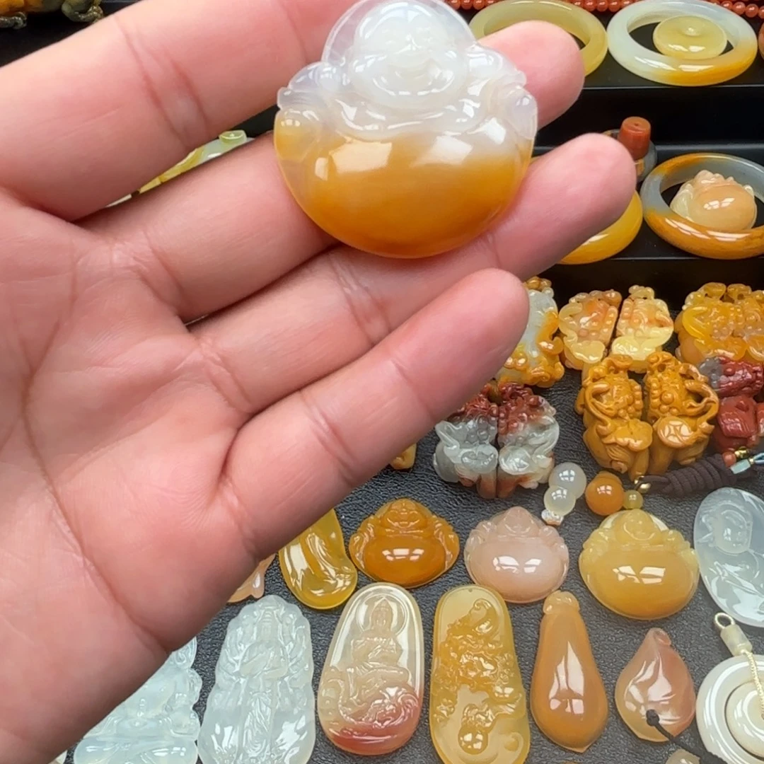 石英质玉（黄龙玉）合金手镯