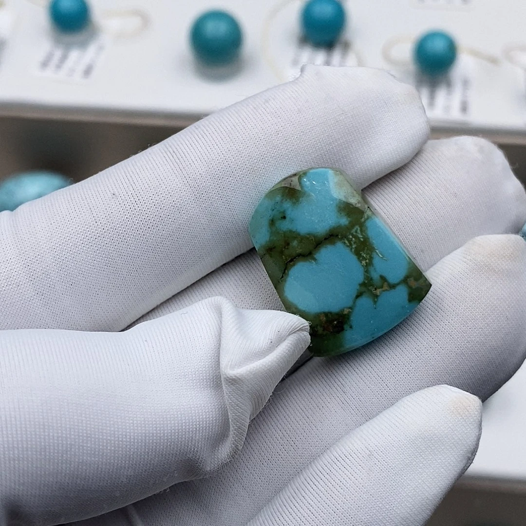 绿松石未镶嵌无事牌