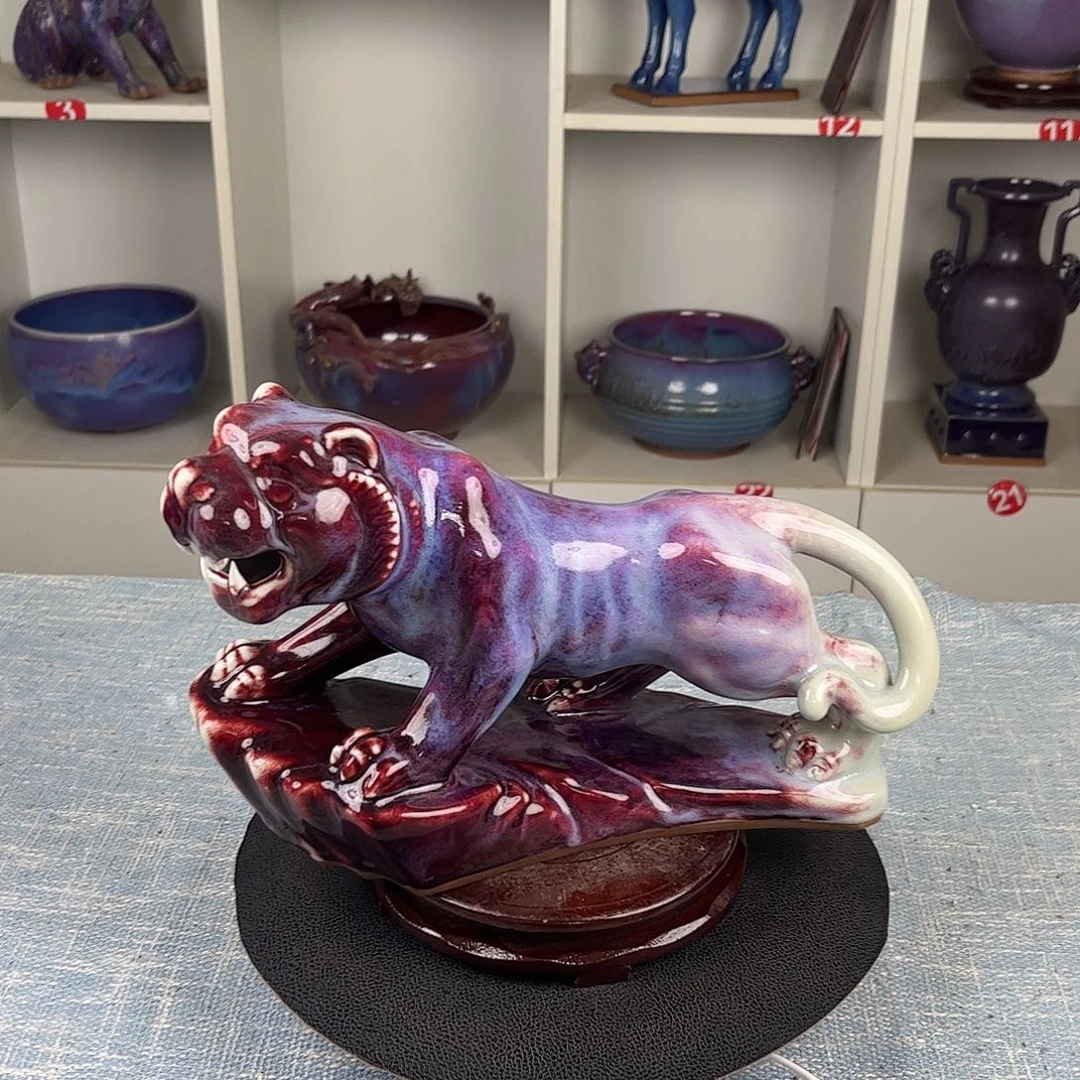 瓷片上山虎高端大师作品
