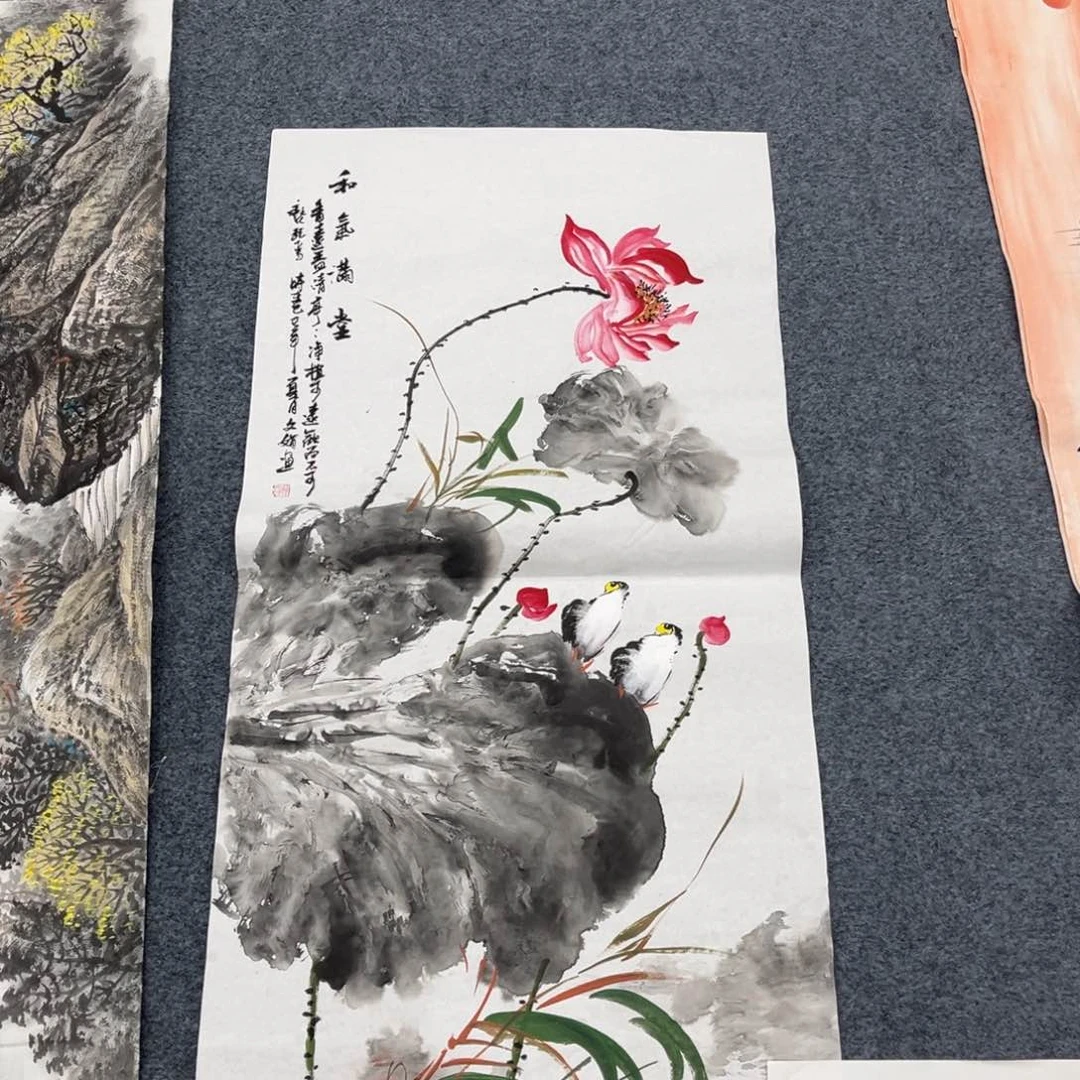 国画宣纸手绘，手工作品