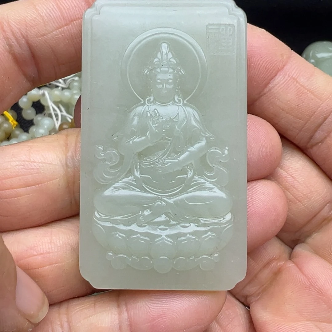 和田玉（糖玉）未镶嵌吊坠(不含链)