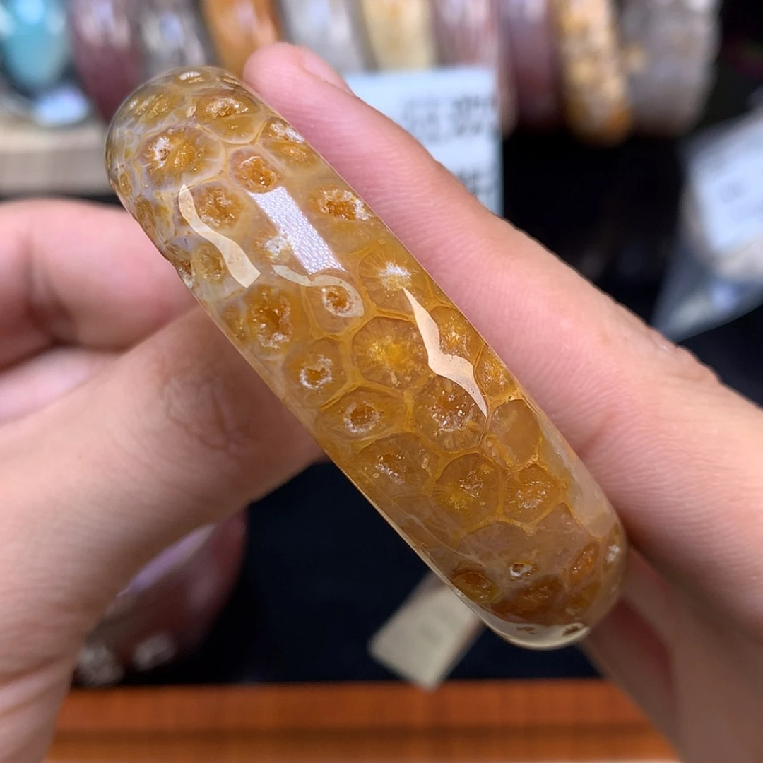 【闪购商品】颈饰未镶嵌硅化珊瑚（珊瑚玉）100号冰糖玻璃花54.5圈