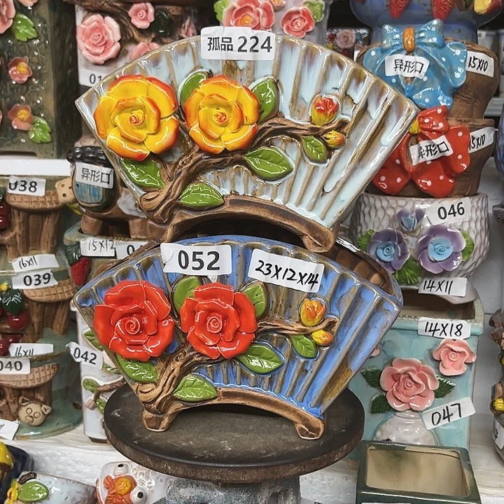 紫砂花盆粗陶材质多肉花盆