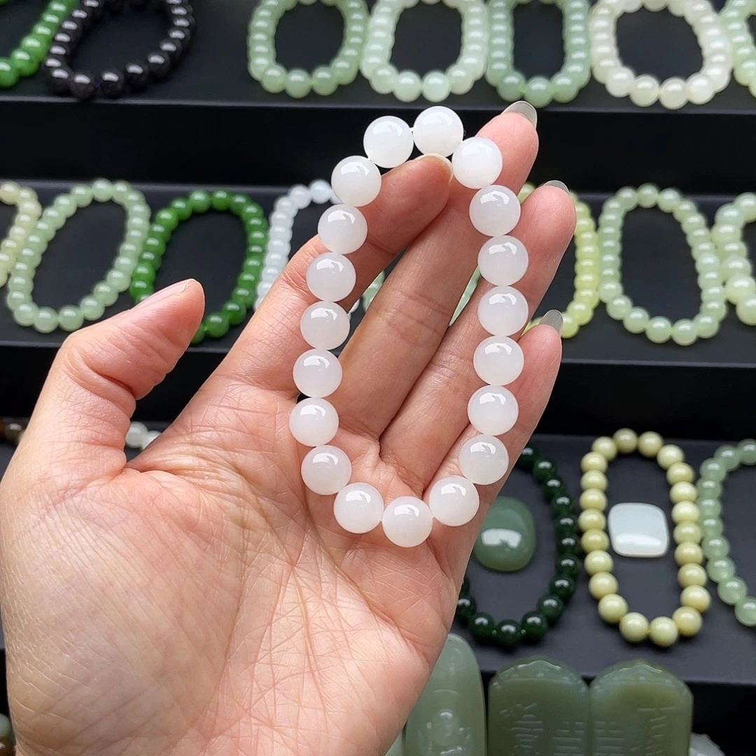 和田玉未镶嵌手链