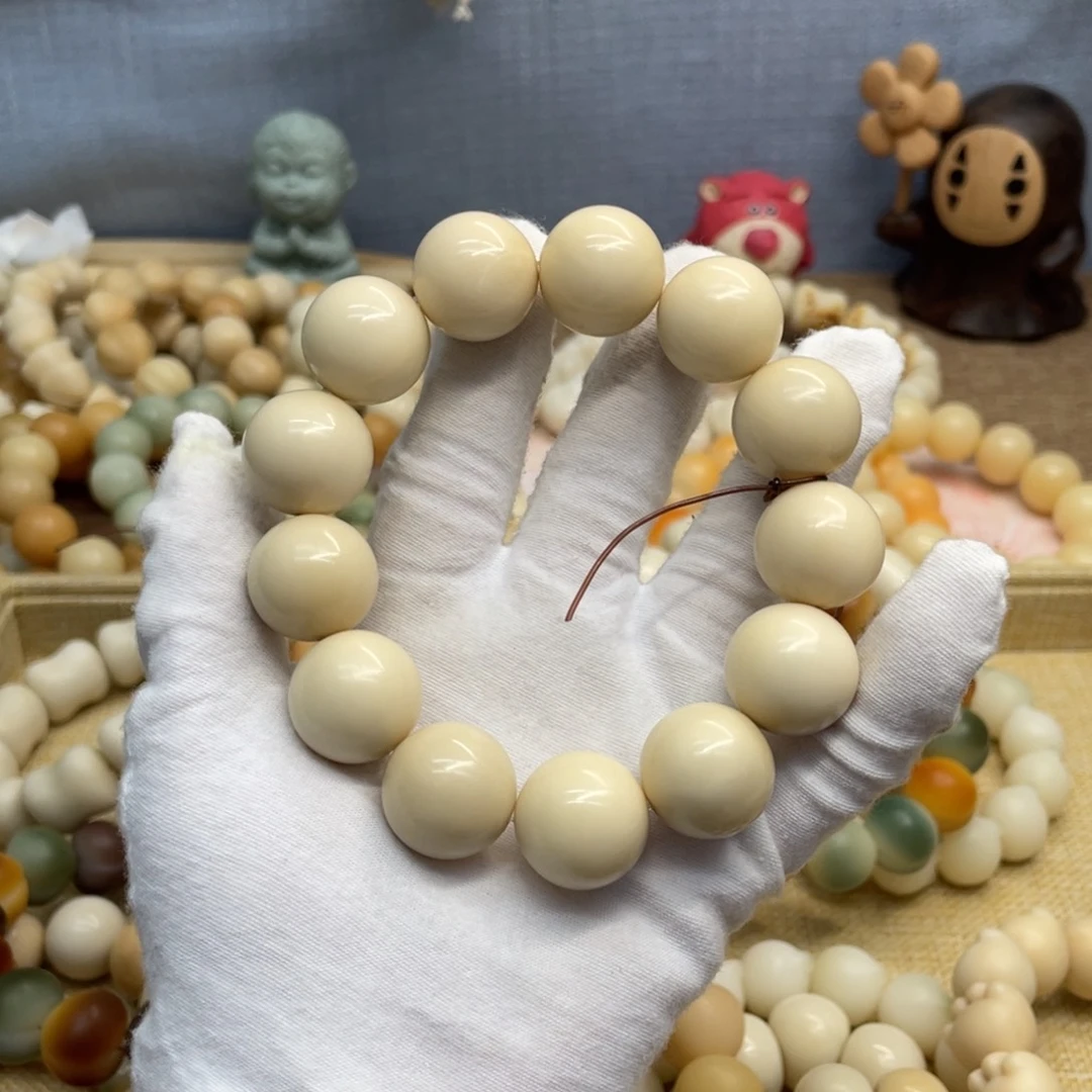 菩提根/象牙果吊坠20干磨微瑕牙果圆珠052