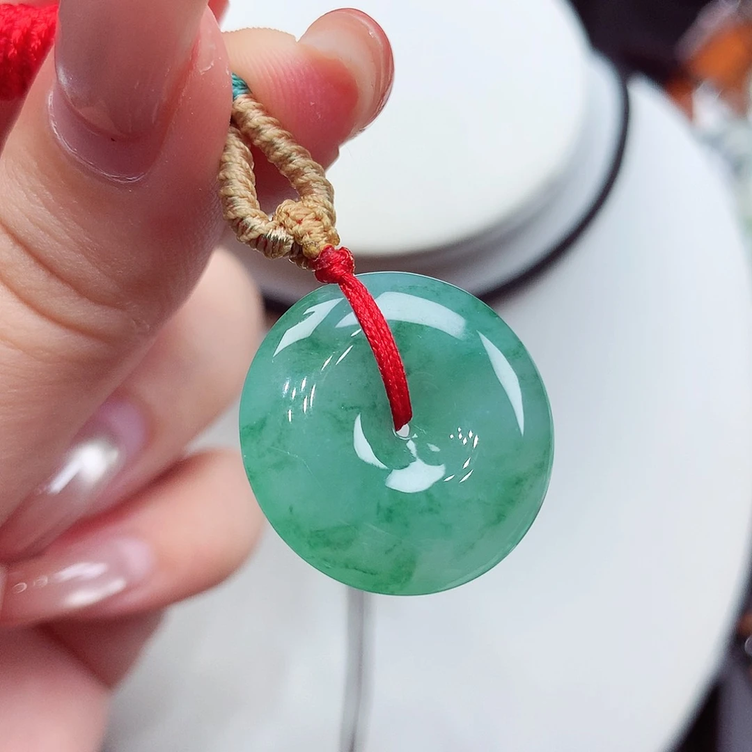 翡翠未镶嵌颈饰翡翠13，22.6/5.2