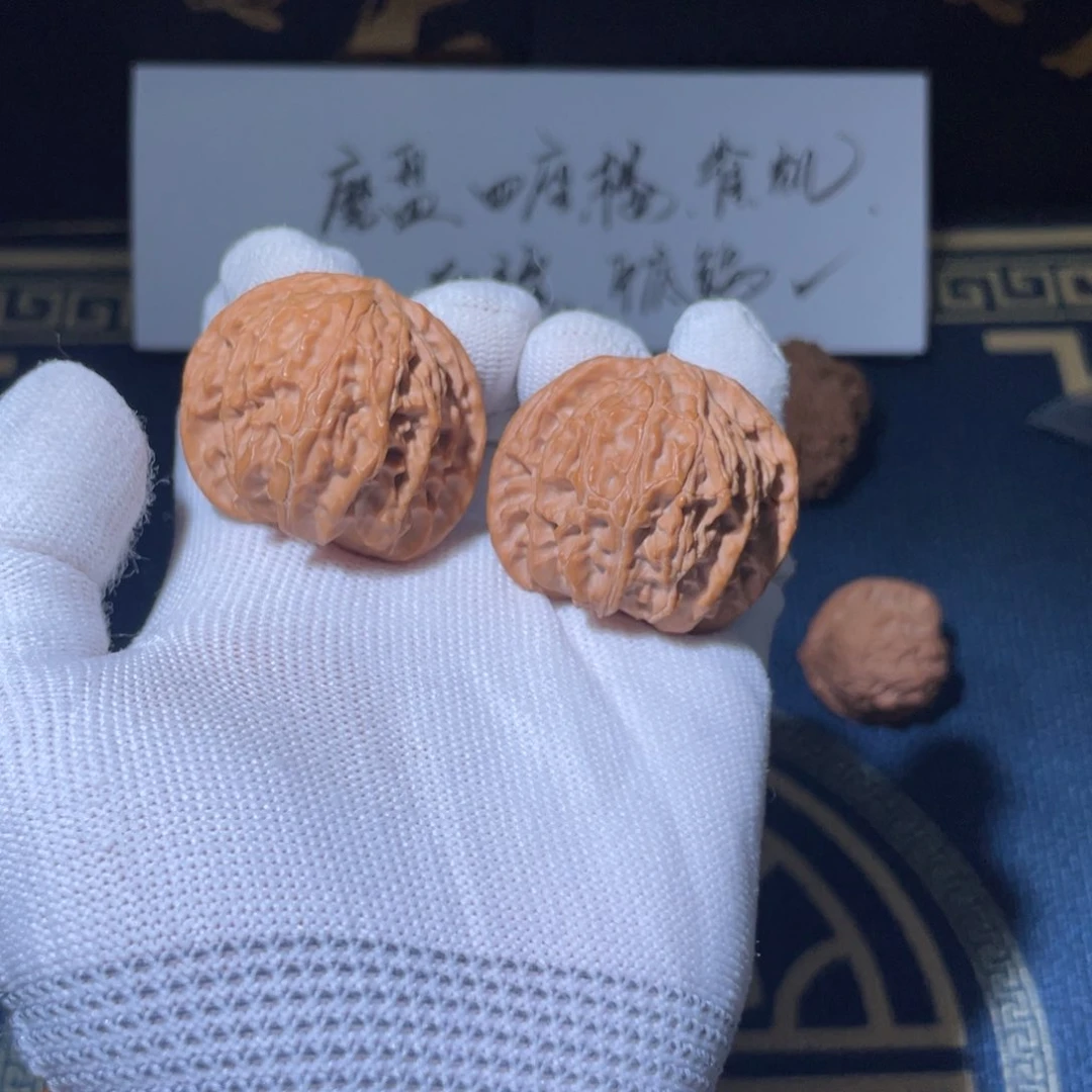 文玩核桃吊坠20号红皮39加山地磨