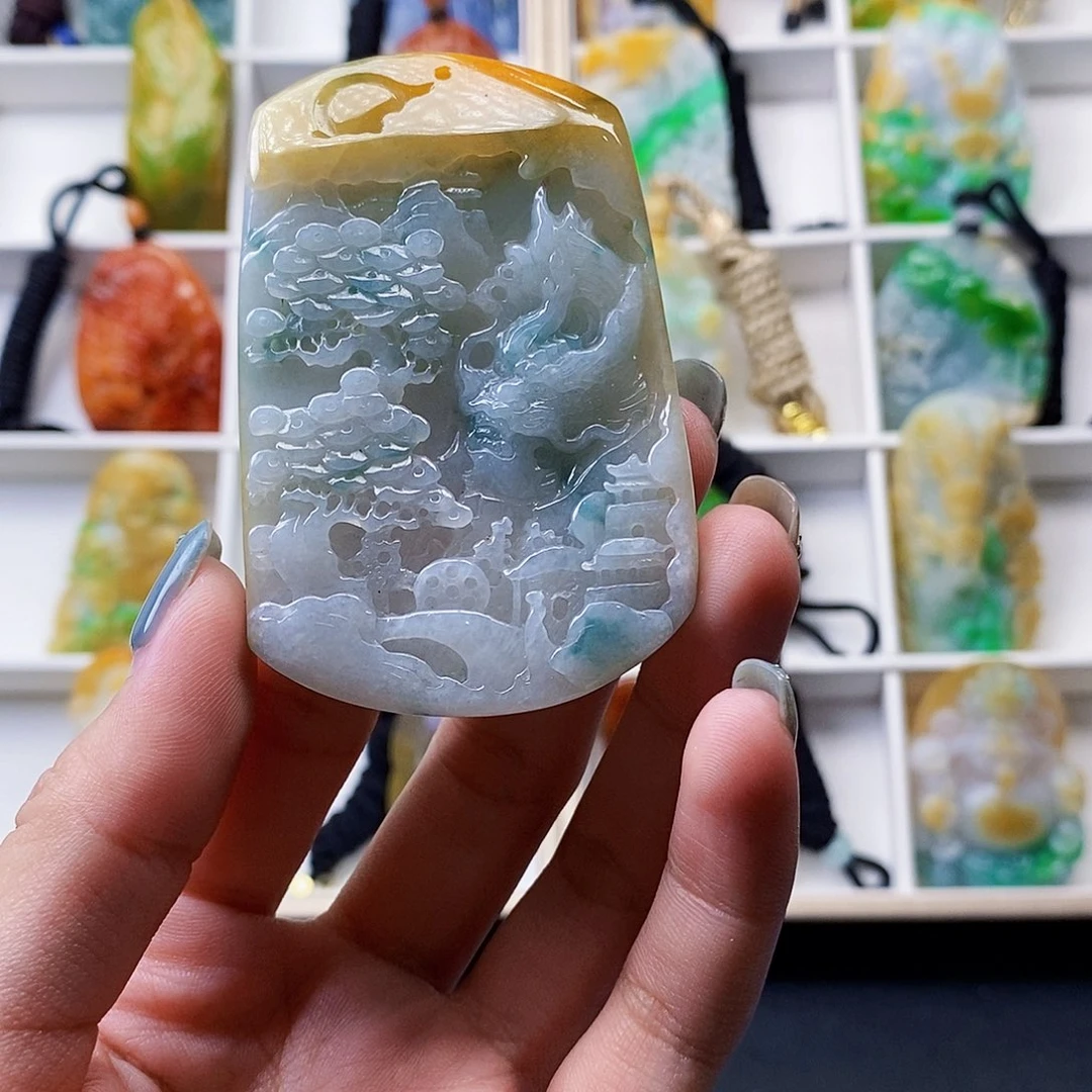 定制翡翠未镶嵌翡翠A货