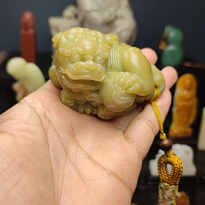 印石寿山石手把件手把件