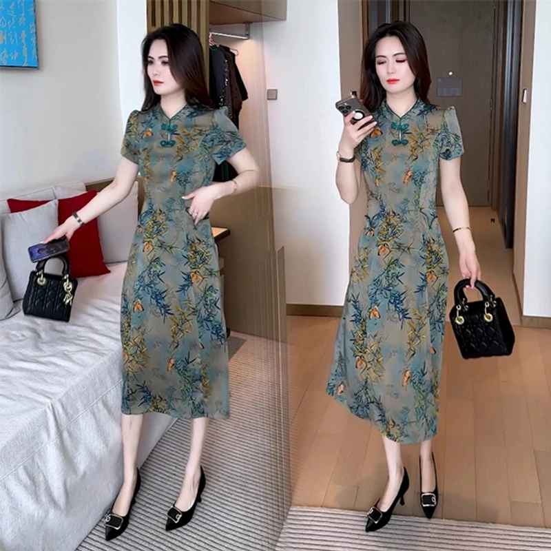 【赠运费险】夏季新款穿搭气质显瘦遮肉时尚洋气休闲减龄连衣裙