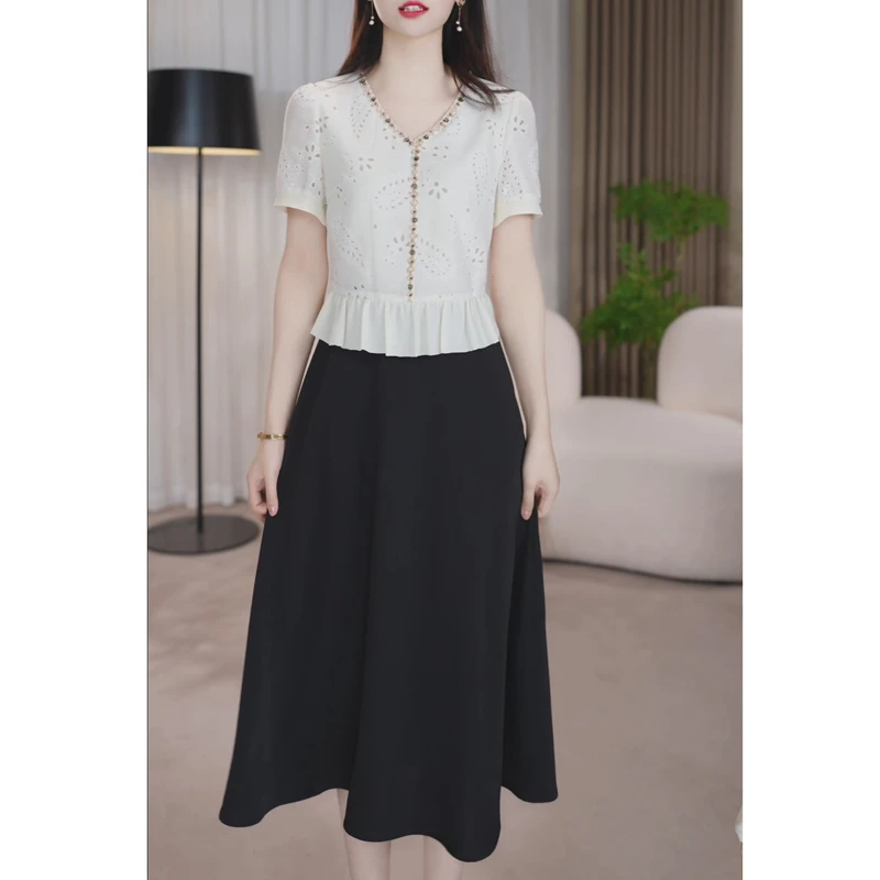 连衣裙2025新款女夏季十三行今年流行爆款减龄气质名媛轻奢高级感