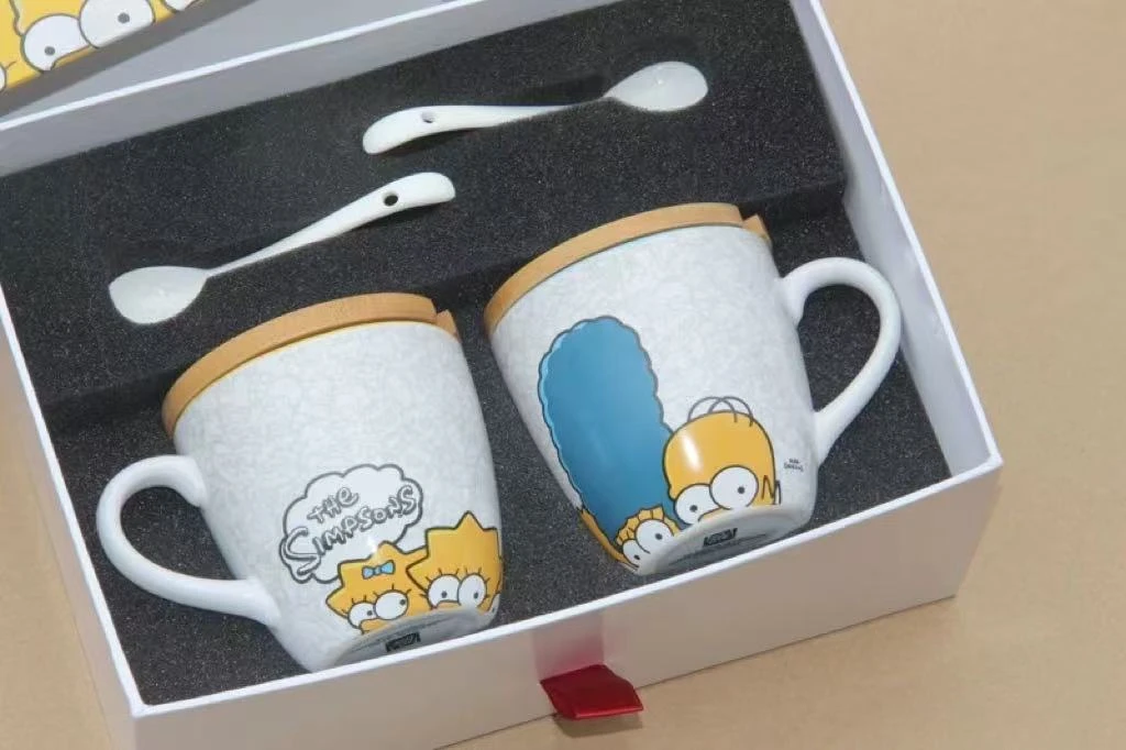 马克杯套装套装含盖子勺子