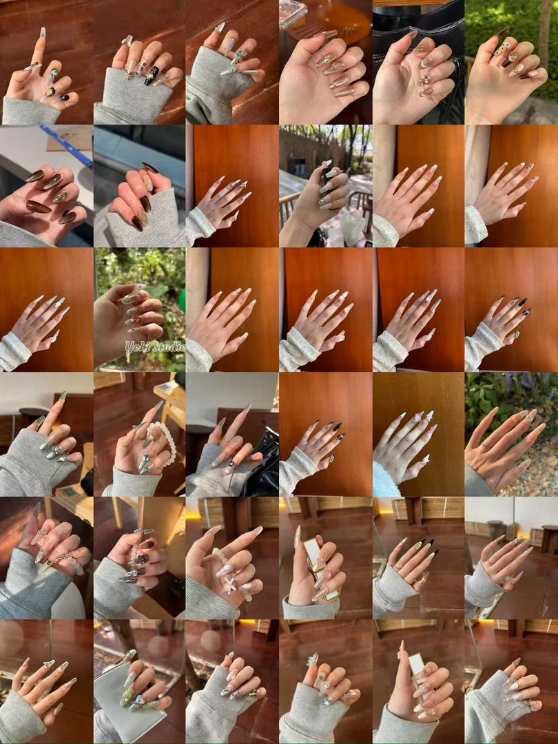 【柚荔纯手工穿戴甲】直播专享高货纯手工穿戴甲