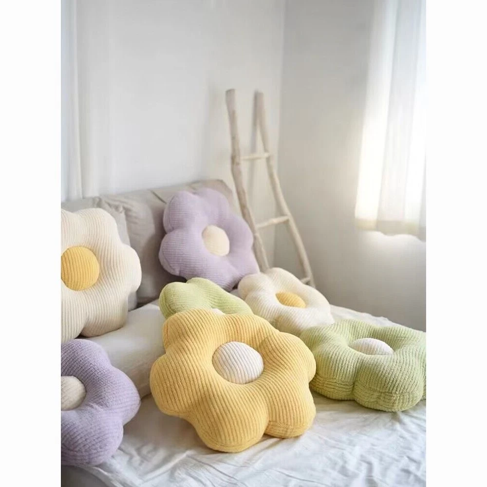 创意花朵抱枕睡觉装饰靠枕飘窗榻榻米客厅沙发抱枕INS风