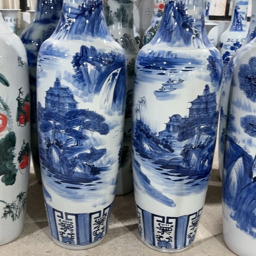 瓶老*景德镇陶瓷大花瓶