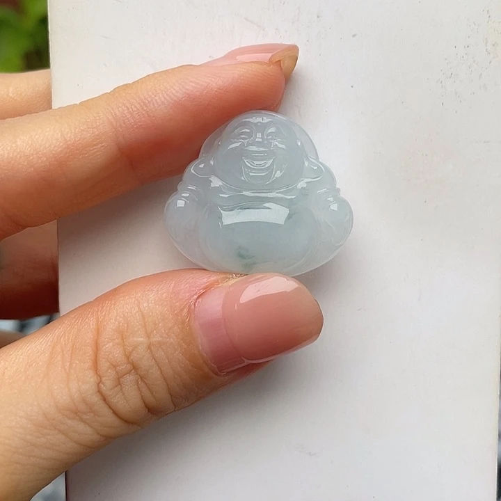 翡翠未镶嵌颈饰佛公吊坠