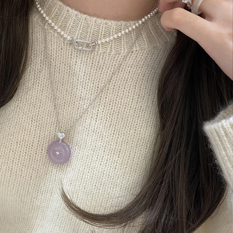 diy配件镶嵌夹扣卡扣平安扣专用扣头镀18K色甜甜圈万扣能百搭时尚