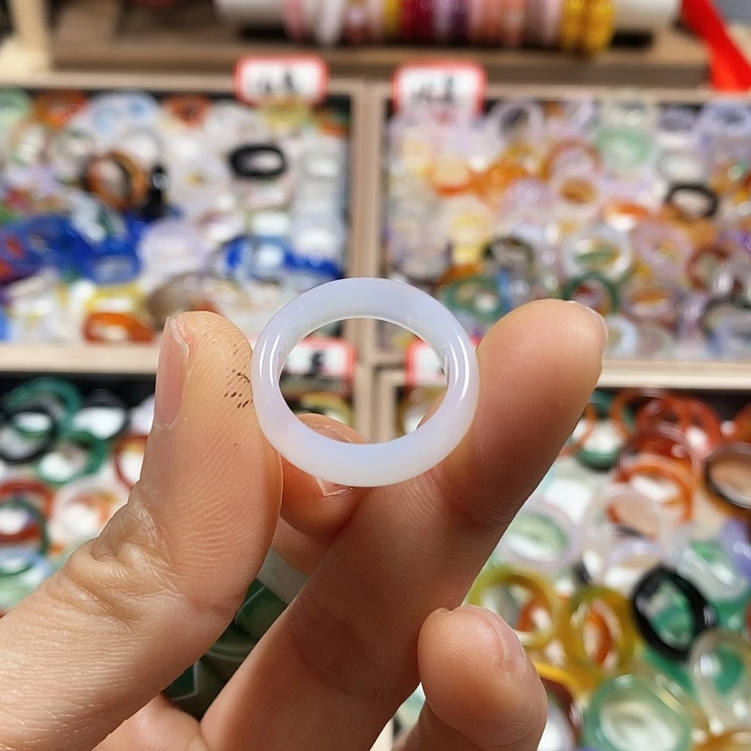 玛瑙/玉髓戒指未镶嵌