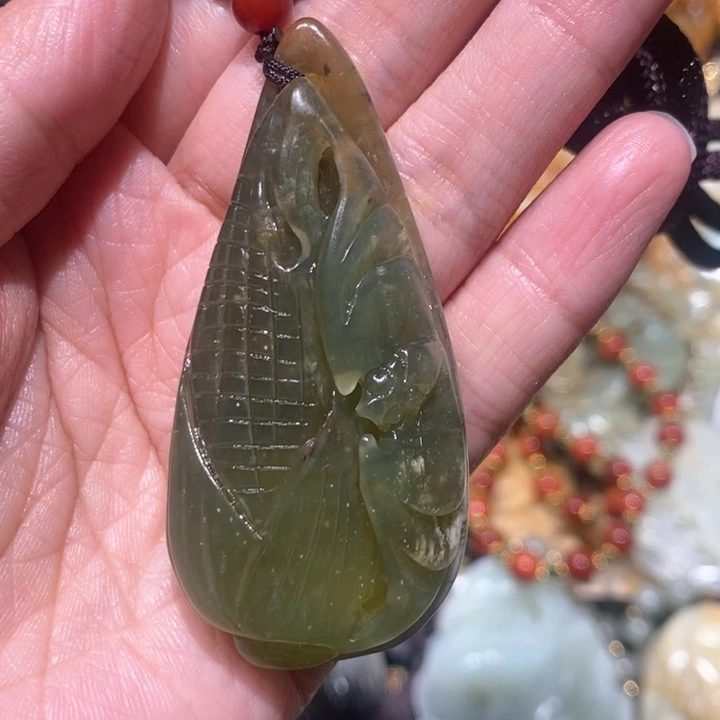 岫玉毛衣链未镶嵌