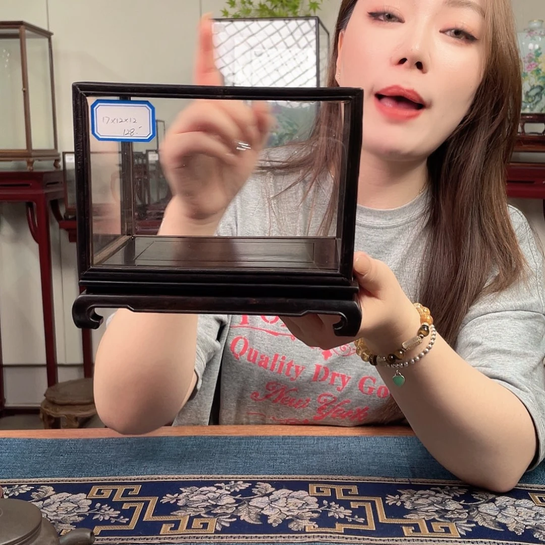 紫檀木类端景台工艺品摆件