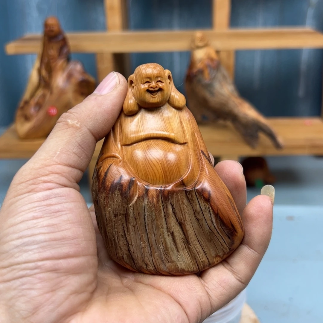 金***鹏木崖柏木摆件手把件