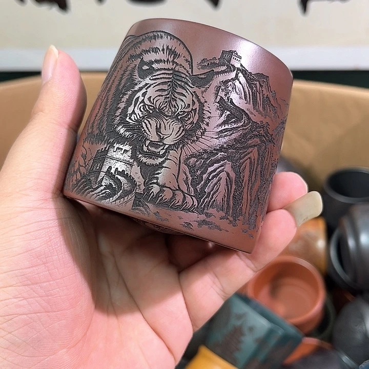 茶杯紫砂全手工紫砂主人杯