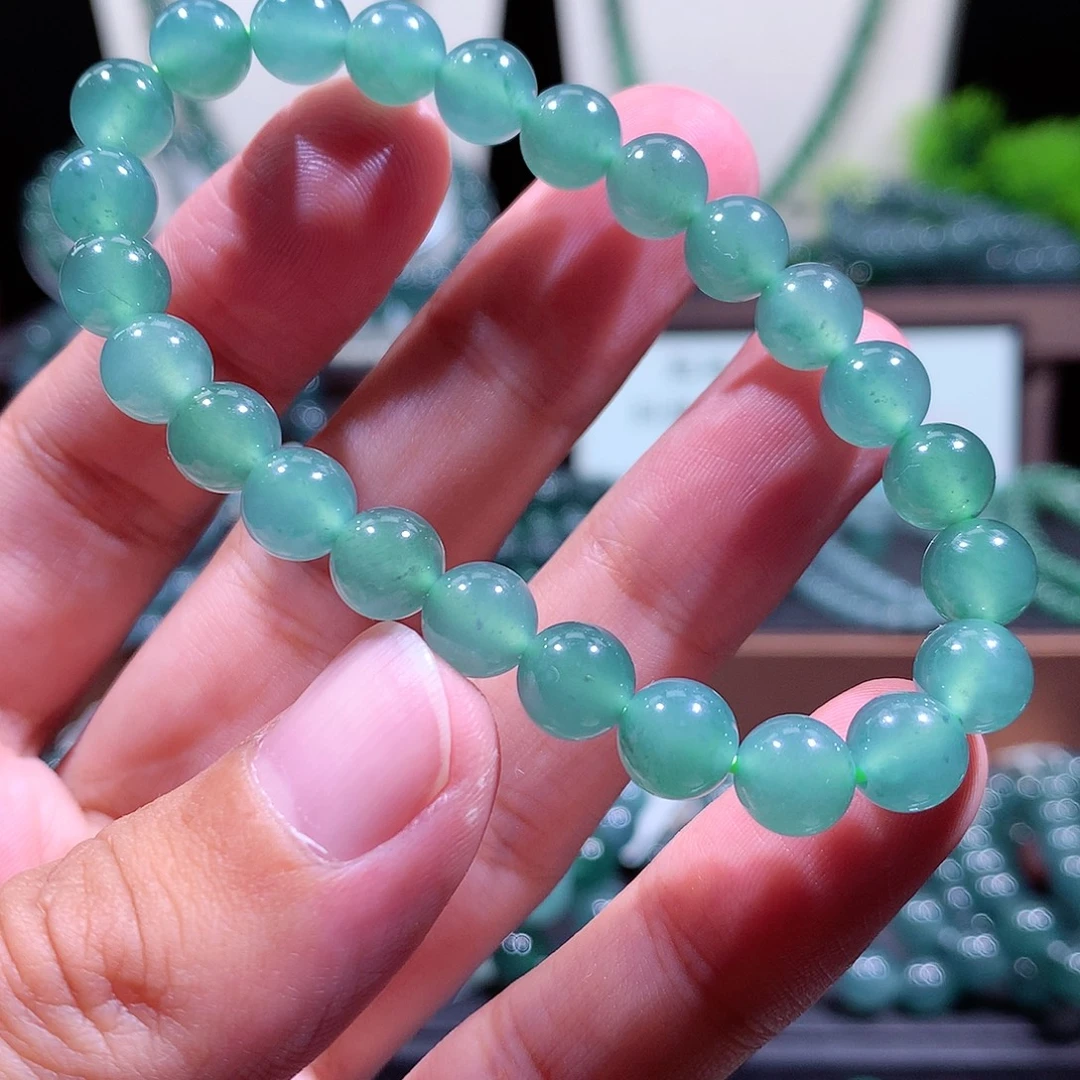 翡翠未镶嵌手链天然a货翡翠手串7.9