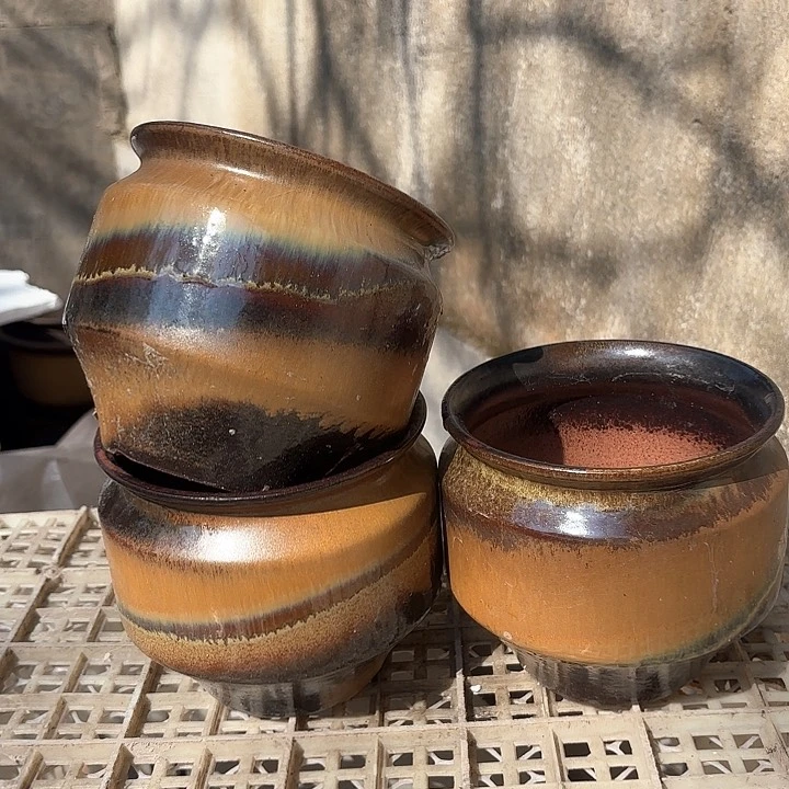 红陶金三个口径15高度14