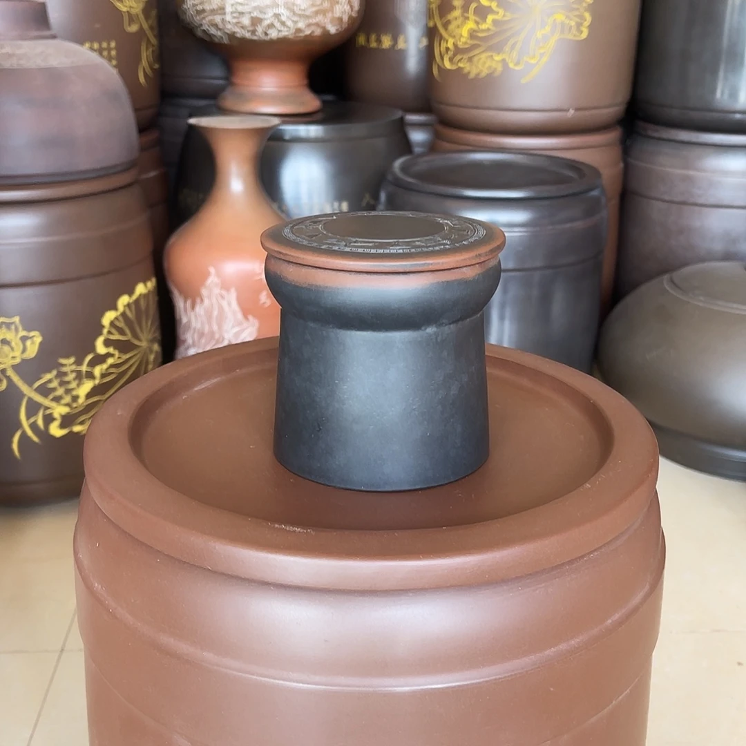 钦州坭兴陶茶叶罐二两装