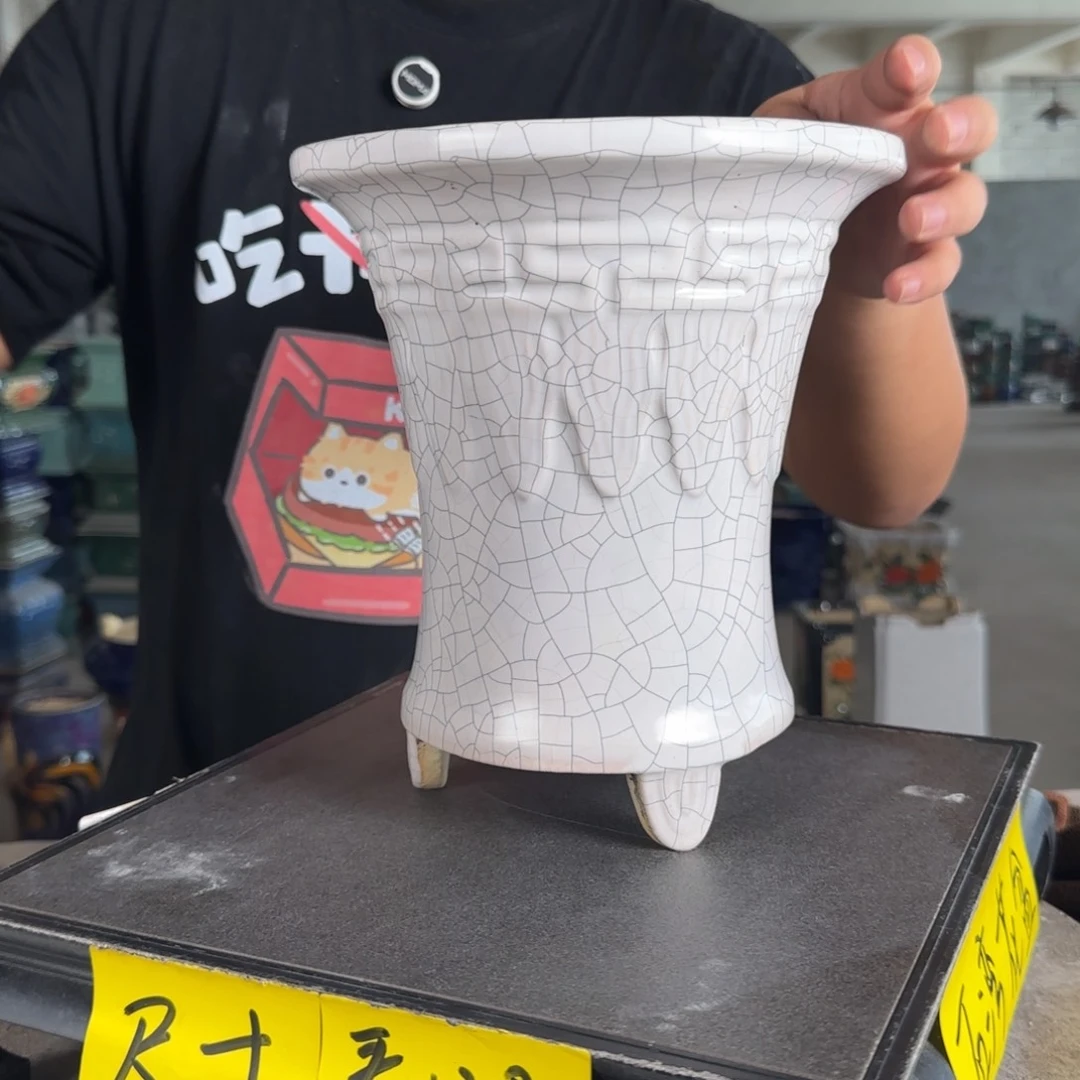 。一风堂石湾花盆 修胚痕迹 内16*19