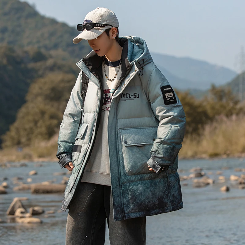 2025青少年中长款棉衣外套高中学生防寒宽松棉服大童冬装加厚棉袄