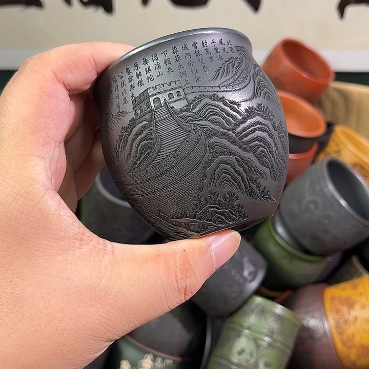 茶杯紫砂全手工紫砂主人杯
