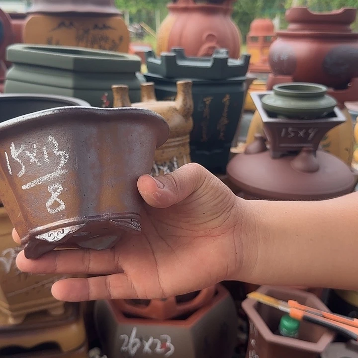 紫砂花盆紫砂花盆