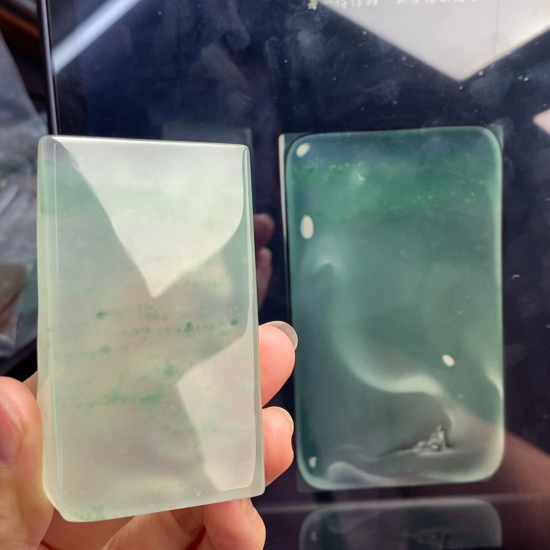 未镶嵌定制翡翠方寸之间   空灵禅意