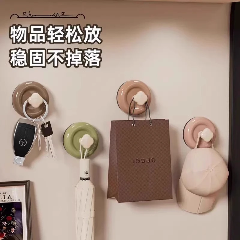 多功能吸盘挂钩免打孔强力承重浴室厨房卫生间门后挂衣钩粘钩挂钩