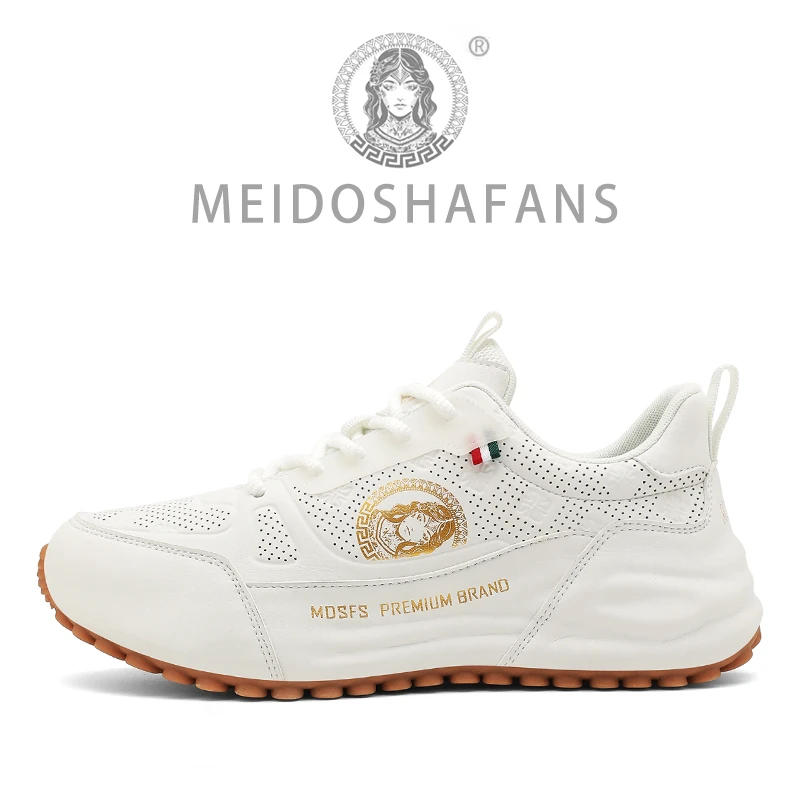MEIDUSHA/夏季轻奢时尚百搭潮流透气打孔增高运动休闲情侣鞋DF602