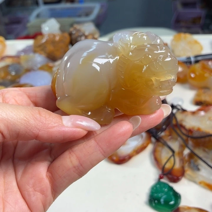 玛瑙/玉髓未镶嵌吊坠(不含链)
