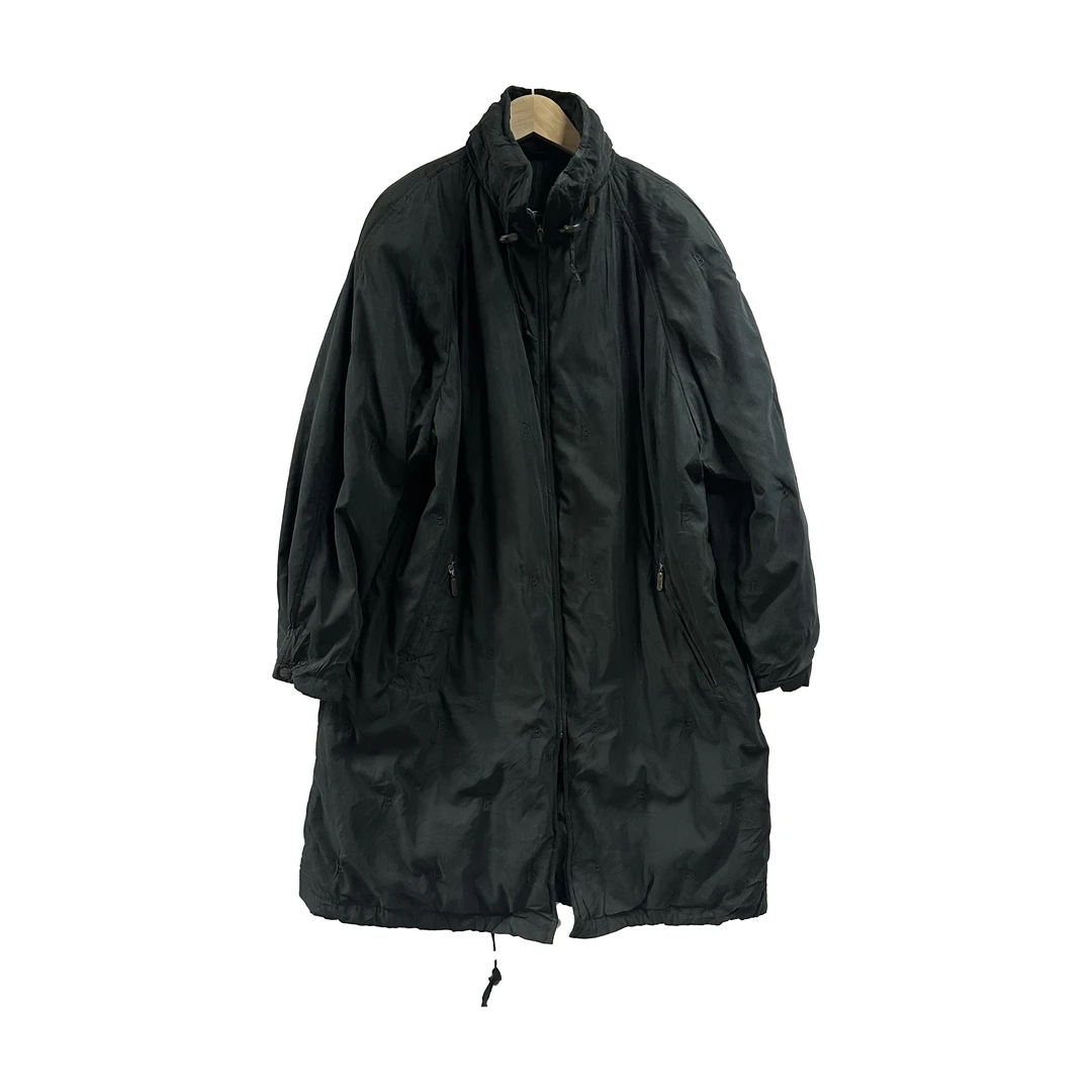 95新 BURBERRY/博柏利 巴宝莉长款B字logo棉服外套/cc1682