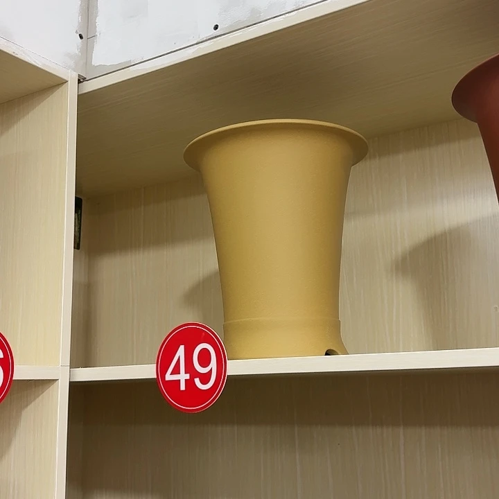 紫砂花盆之*～大束腰黄色4个