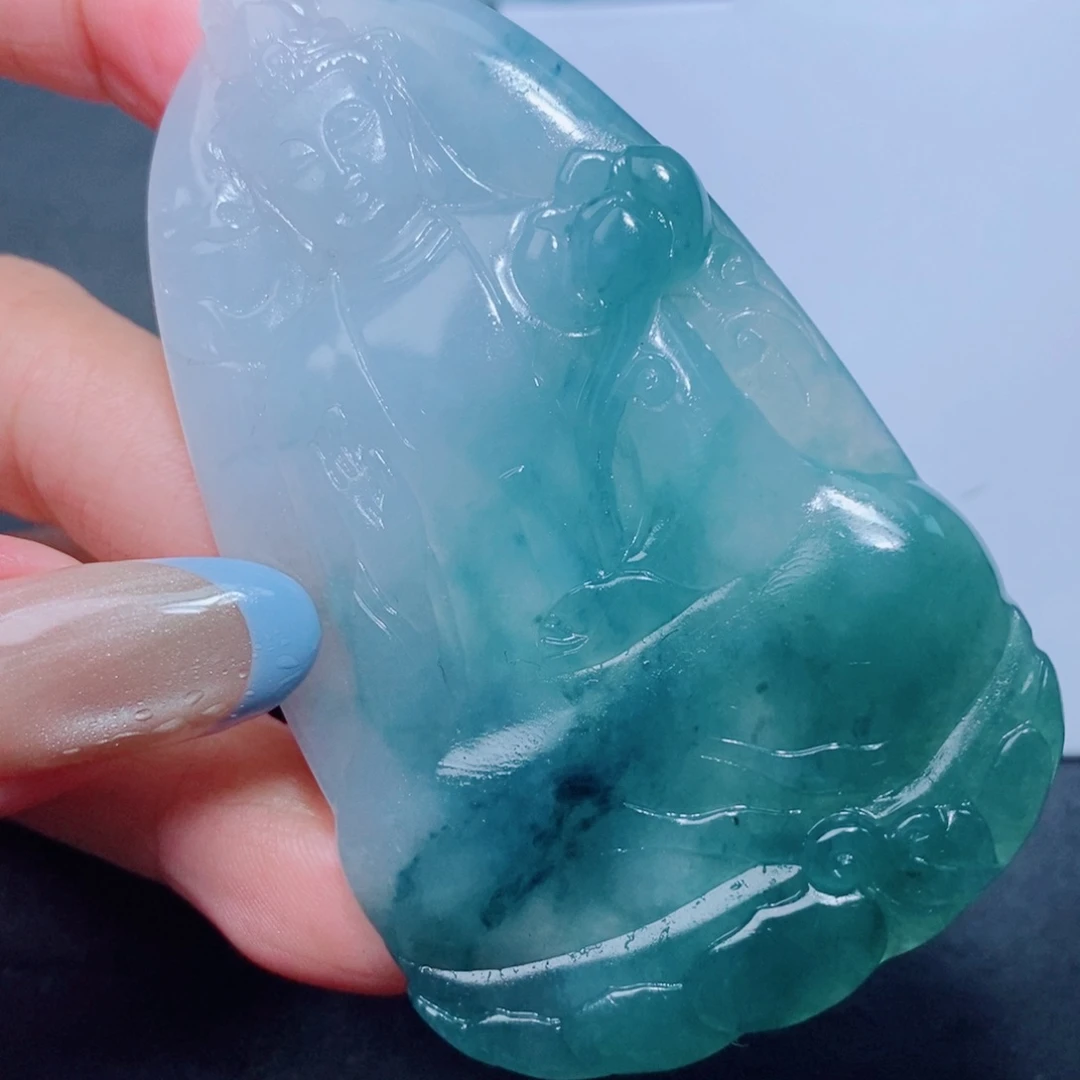 定制翡翠未镶嵌定制翡翠毛货挂件