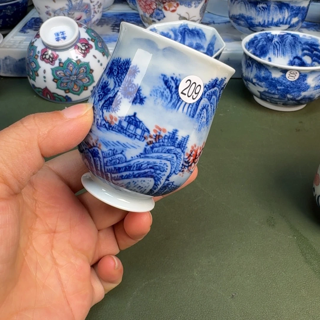 陶景德镇纯手绘茶具圆圆209