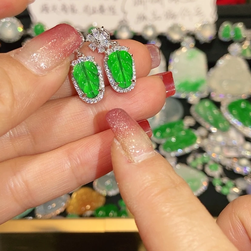 【闪购商品】未镶嵌翡翠耳饰天然翡翠