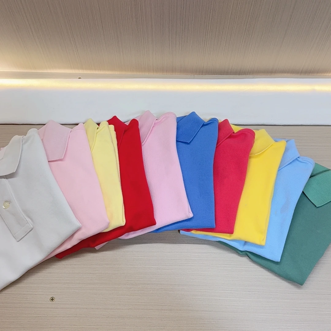 （2）新款/儿童中大童休闲短袖小标翻领Polo衫体恤