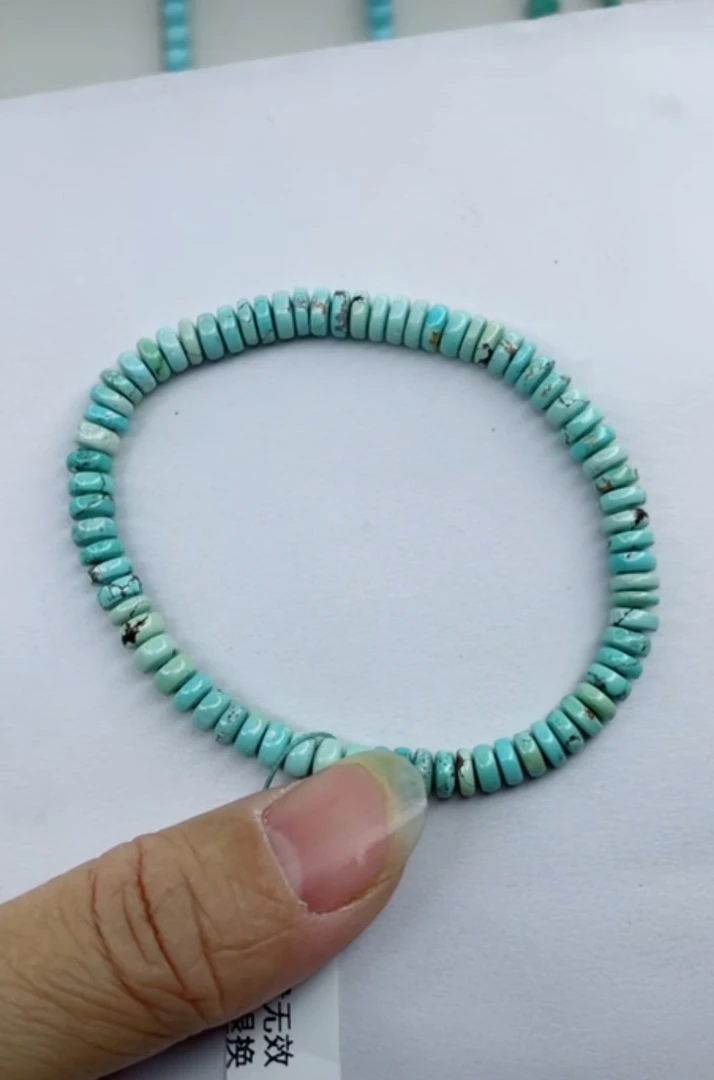 天然原矿绿松石手串