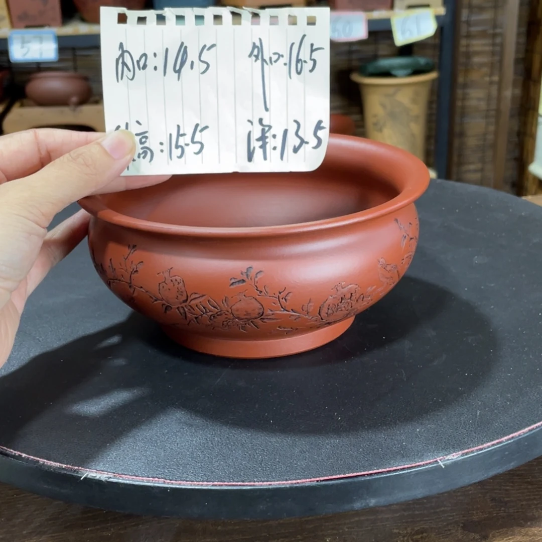 紫砂花盆紫砂杯是